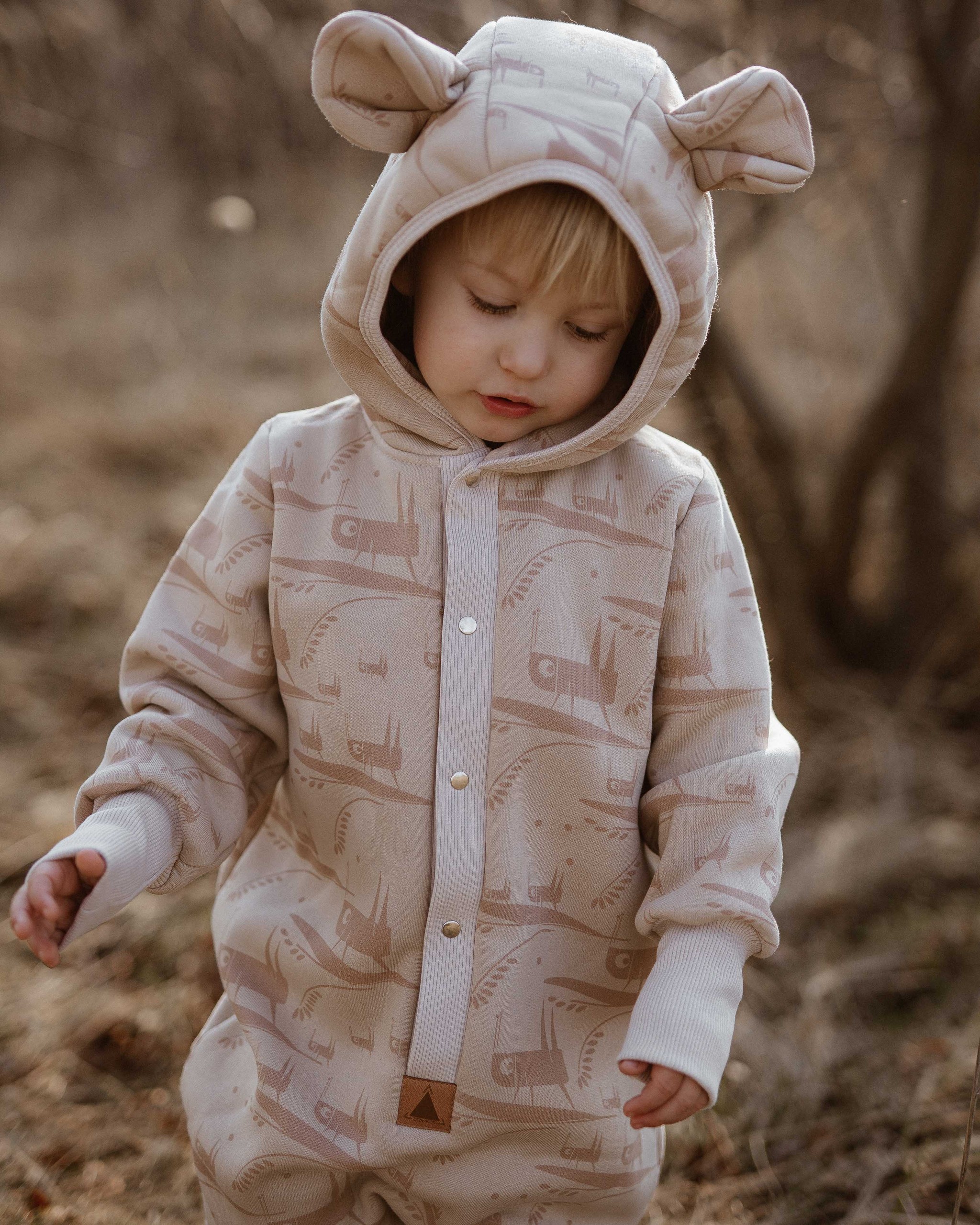 Baby Jumpsuit with Hood - Grasshopper | Hertwill