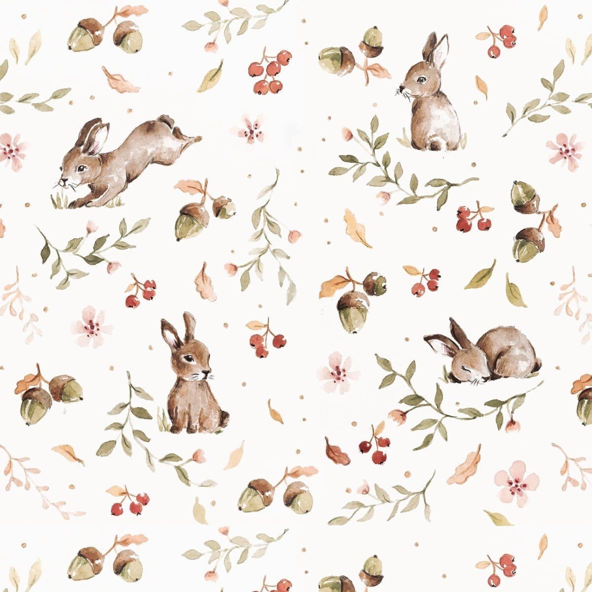 Happy Rabbits Wallpaper | Hertwill