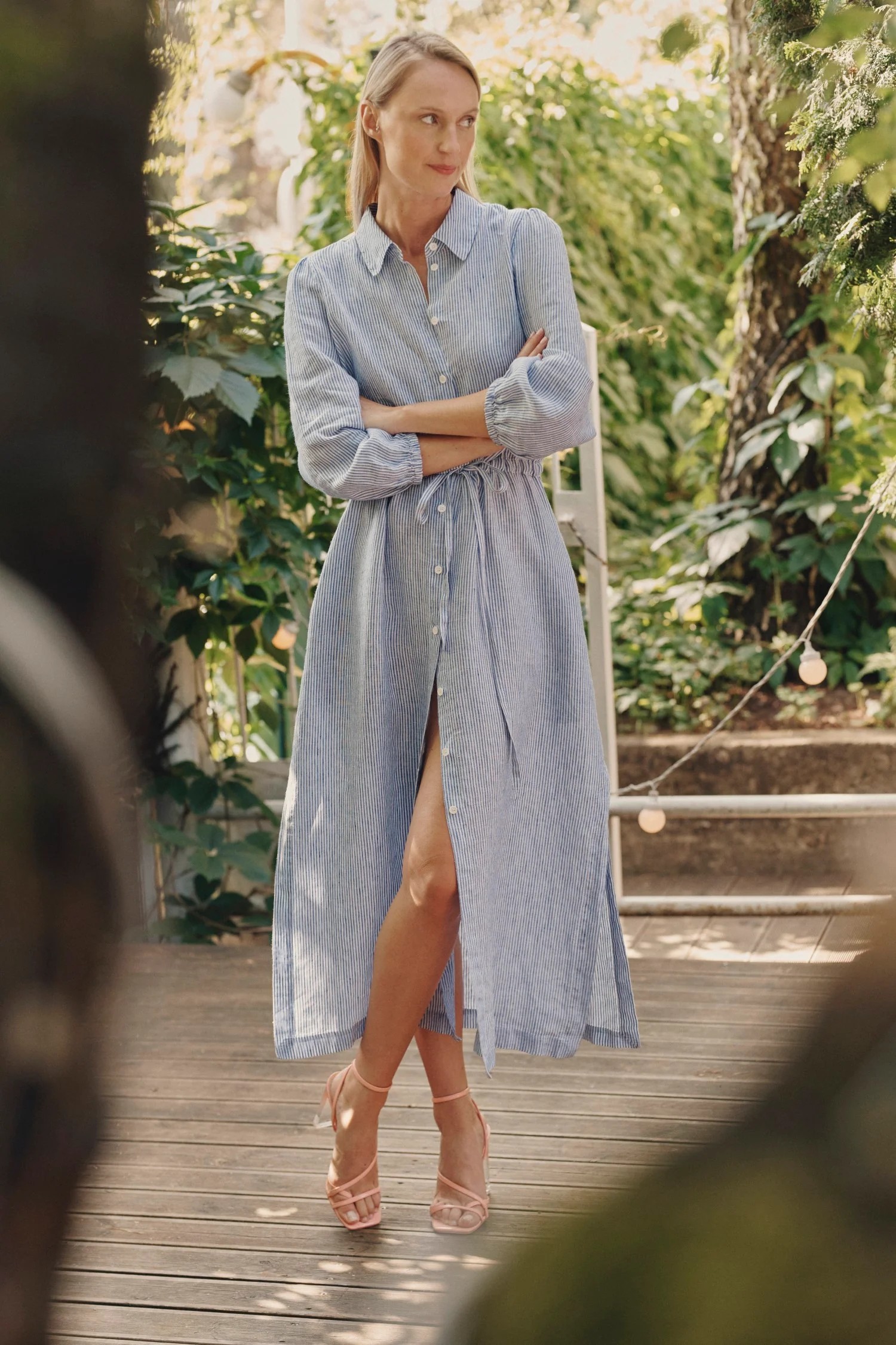 brown a line dress Lake Como A-Line Midi Dress Brown main image 0