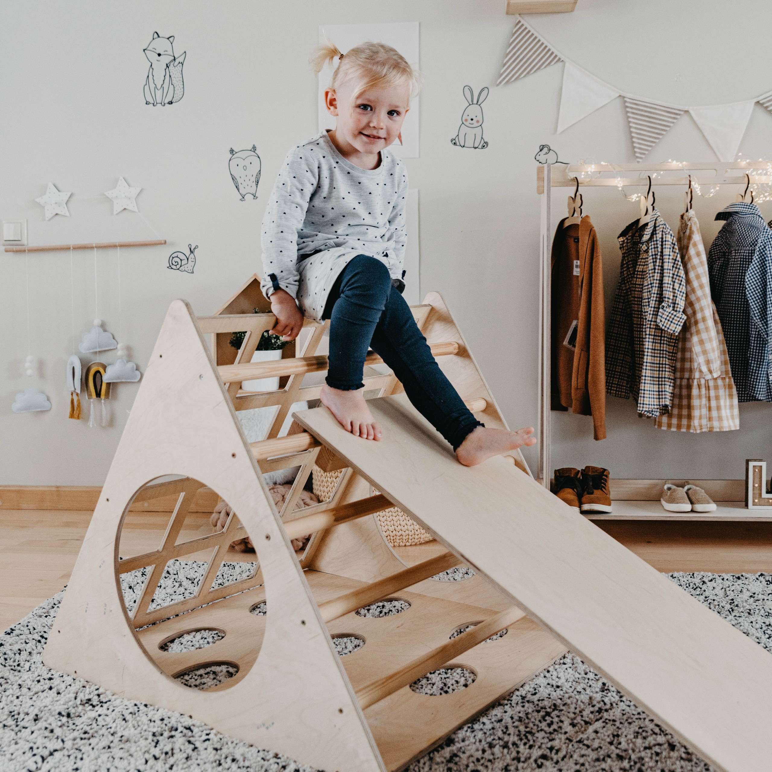 Montessori 3-Angle Climber With Ramp | Hertwill