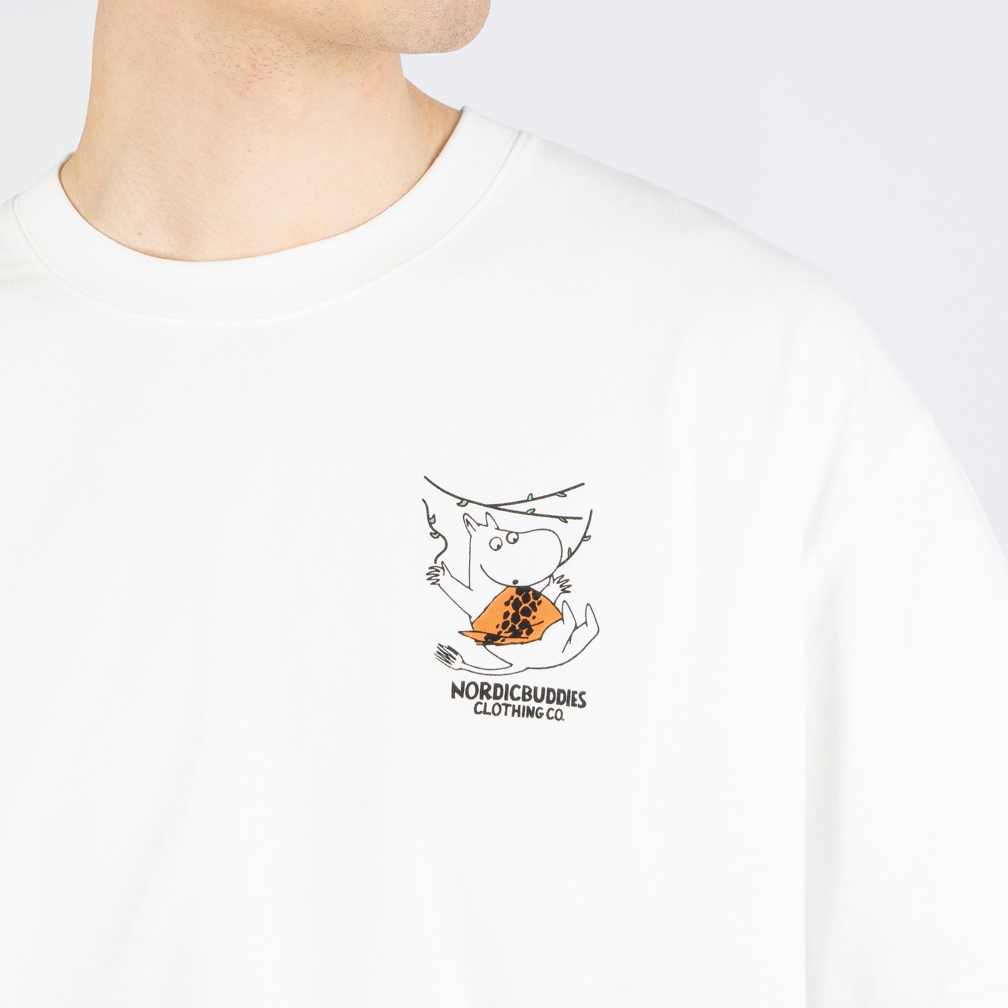 Moomin Jungle Heavy Unisex T-shirt - White | Hertwill