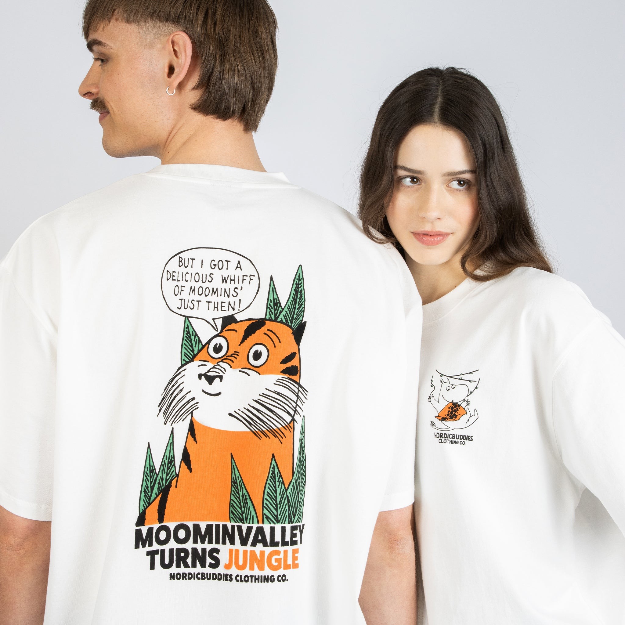 Moomin Jungle Heavy Unisex T-shirt - White