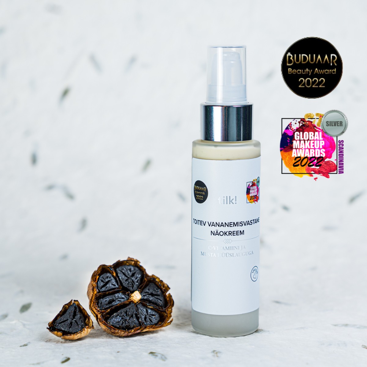 Nourishing Anti-Ageing Face Cream with Vitamin C and Black Garlic