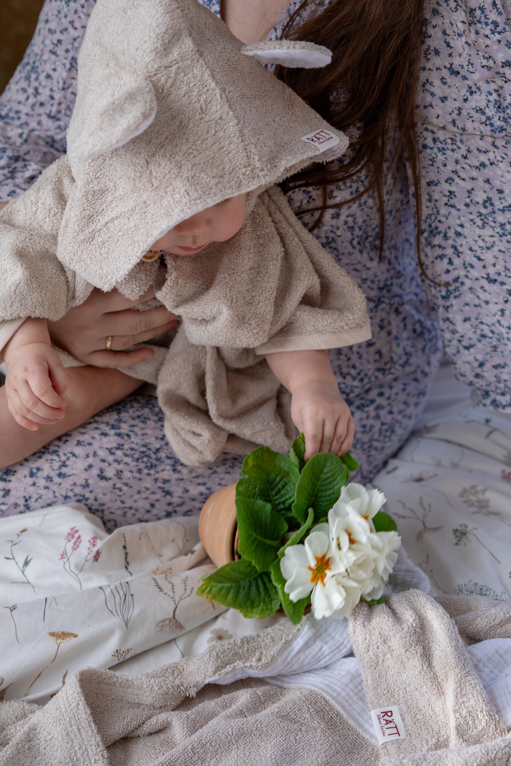 Short-Sleeve Poncho TEDDY - For TODDLERS (Size 82/86-116) | Hertwill