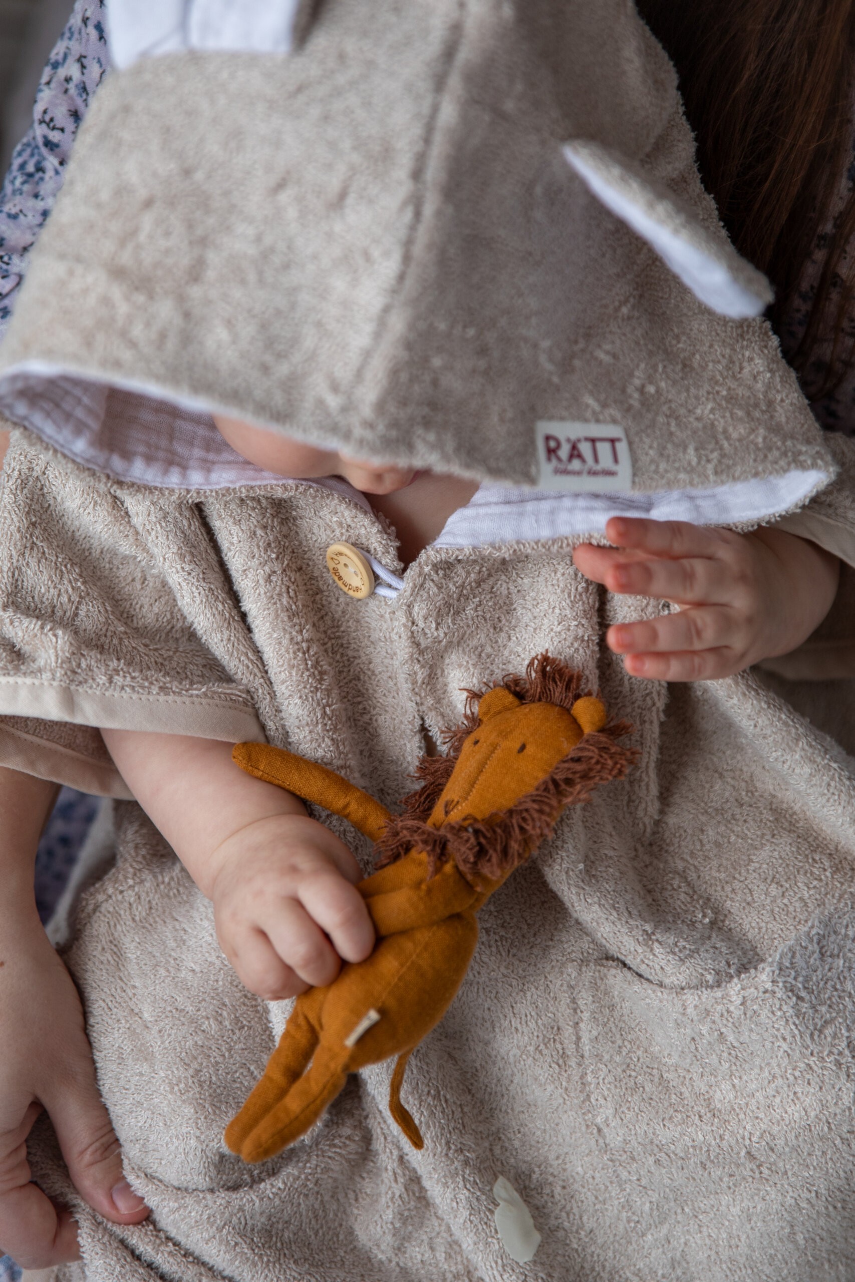 Short-Sleeve Poncho TEDDY - For TODDLERS (Size 82/86-116) | Hertwill