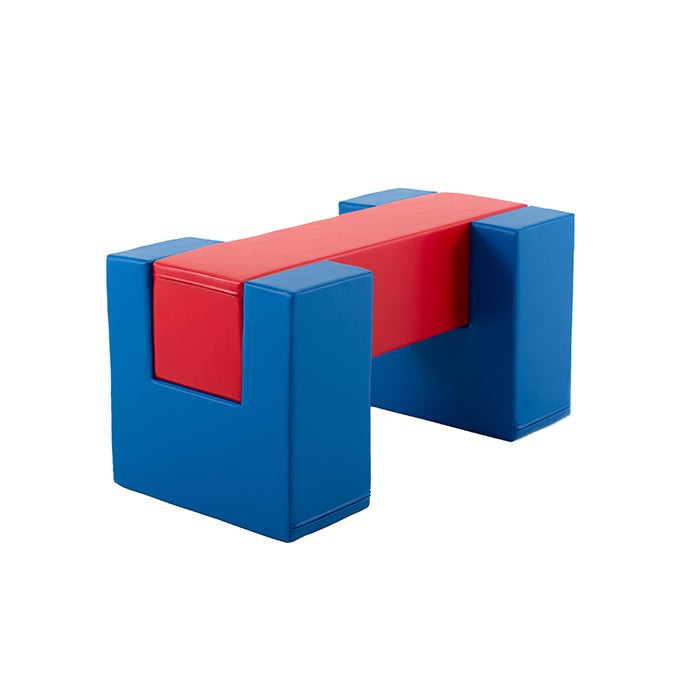 Soft Play Activity Set Balance Bridge - Blue & Red | Hertwill