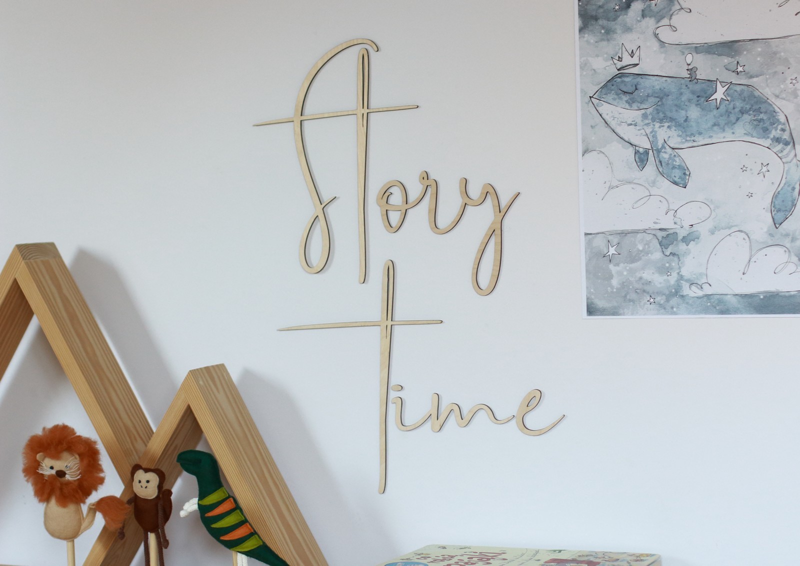 Story Tree Sign Wooden Wall Sign - Story Time | Hertwill