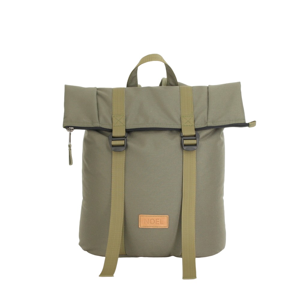 Zip Backpack with G-Hook - Khaki | Hertwill