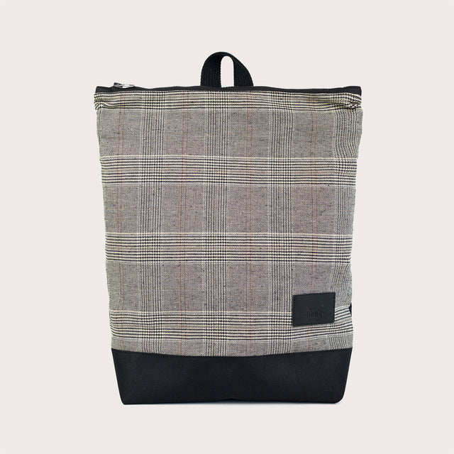 Grey Tartan Backpack